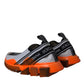 Black White Orange Slip On Sorrento Sneakers Shoes