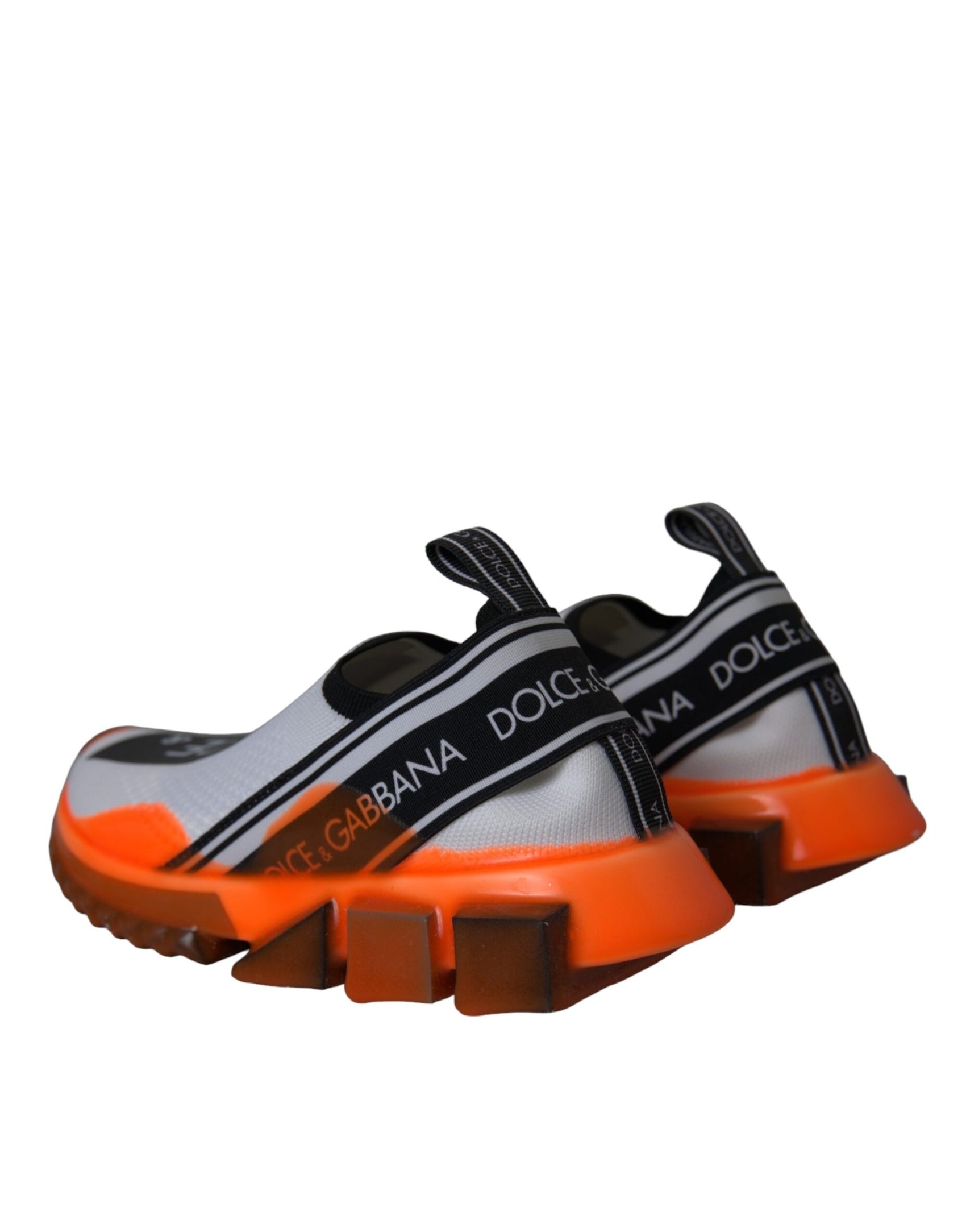 Sorrento Slip-On Sneakers in Schwarz/Weiß/Orange