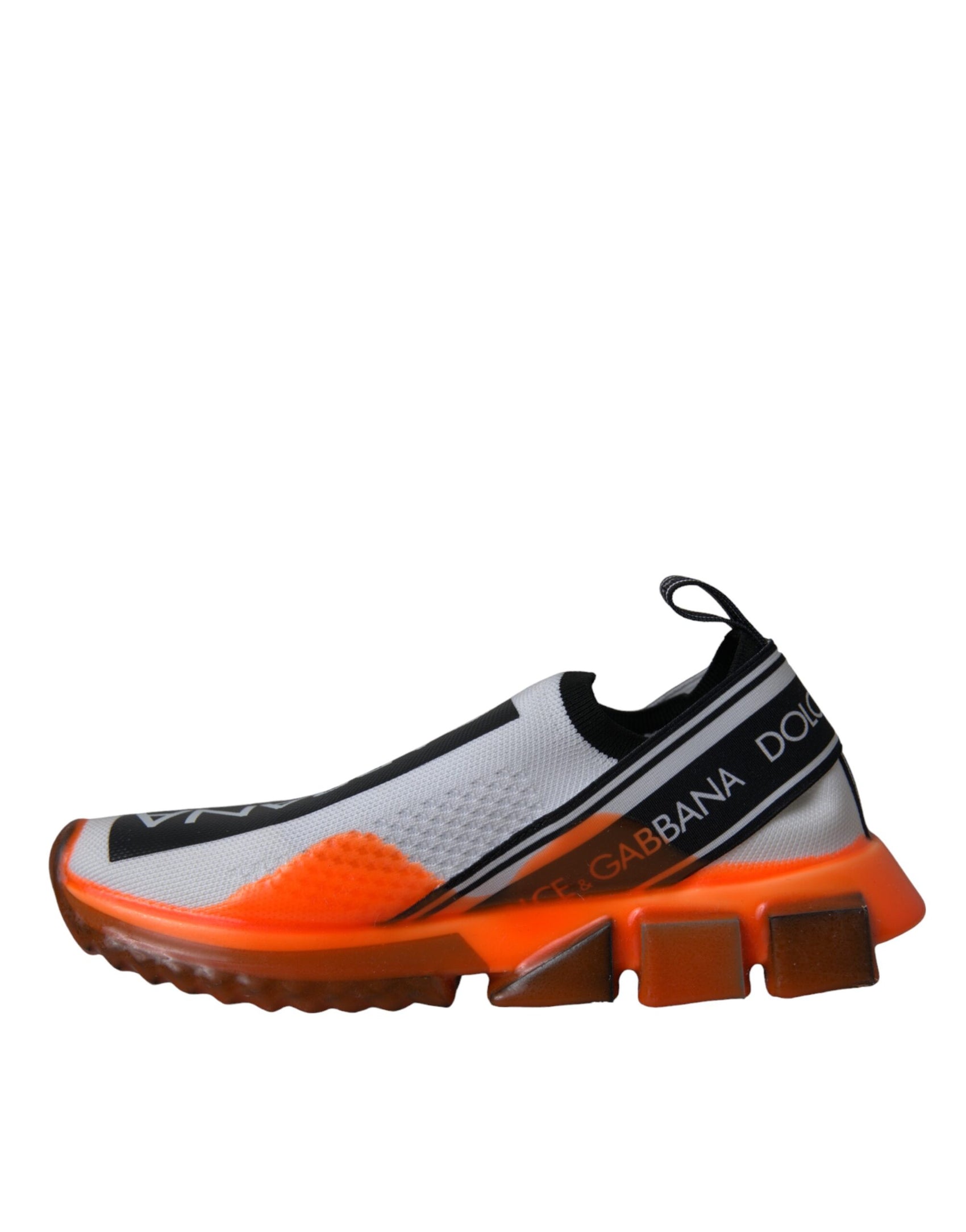 Sorrento Slip-On Sneakers in Schwarz/Weiß/Orange