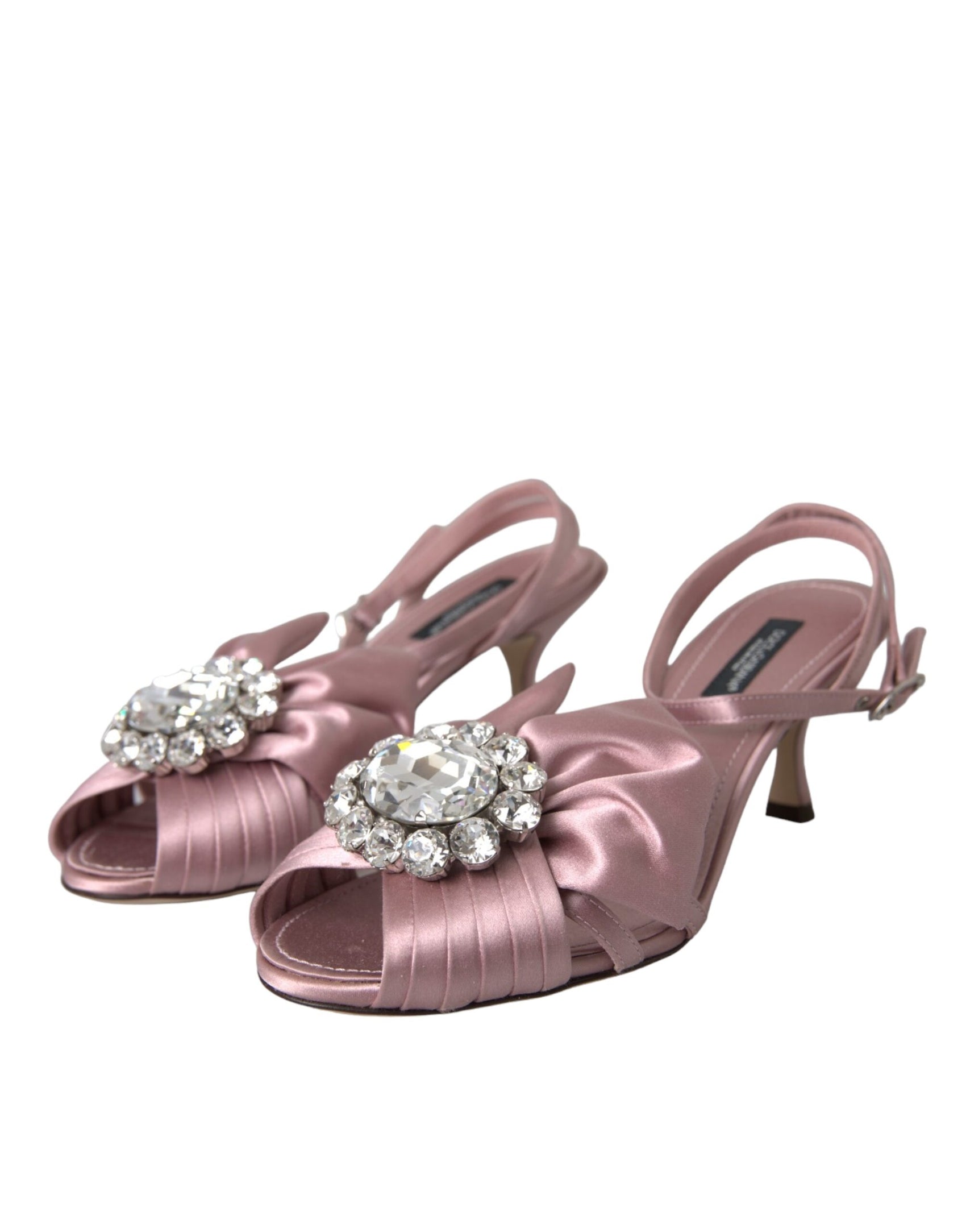 Scarpe con tacco a spillo rosa Keira Crystal