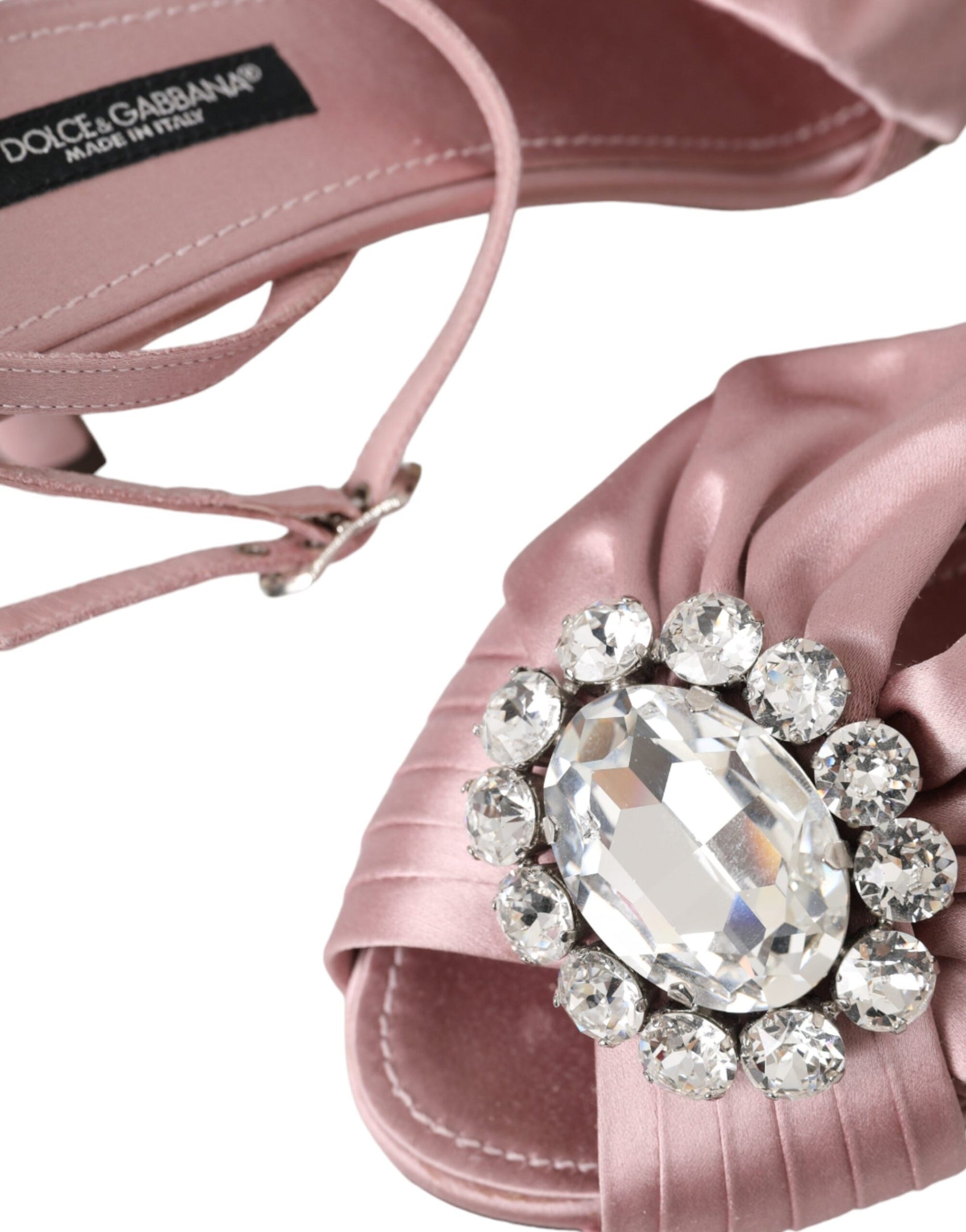 Scarpe con tacco a spillo rosa Keira Crystal