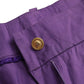 Purple Cotton MidWaist Straight Cropped Pants