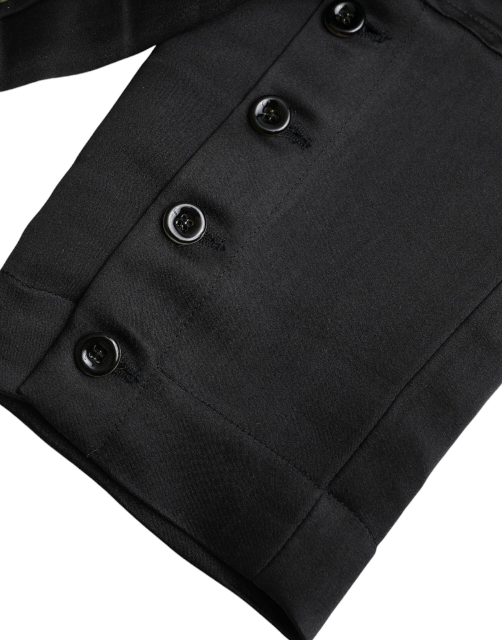 Schwarze Caprihose mit hoher Taille