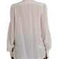 Off-White Langarm-Bluse mit Knopfleiste