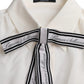 Off-White Langarm-Bluse mit Knopfleiste