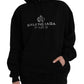 Black Cotton Logo Hooded Pullover Sweatshirt Sweater