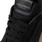 Schwarze Leder DAYMASTER Herren Sneakers Schuhe