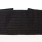 Black Silk Womens Waist Cummerbund