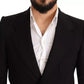 Black Wool Slim Fit Coat Jacket Blazer