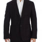 Blazer con due bottoni in alpaca bordeaux