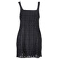 Black Polyester Women Dress