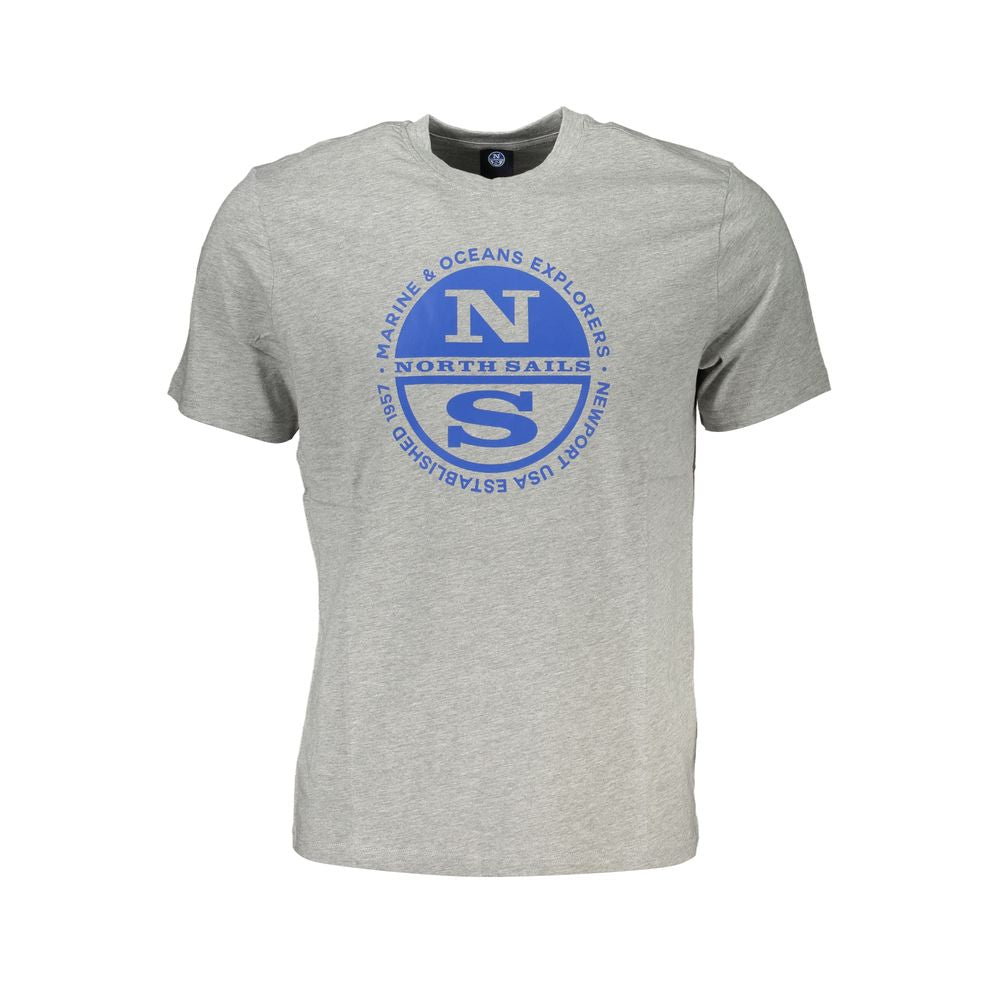 T-shirt in cotone grigio