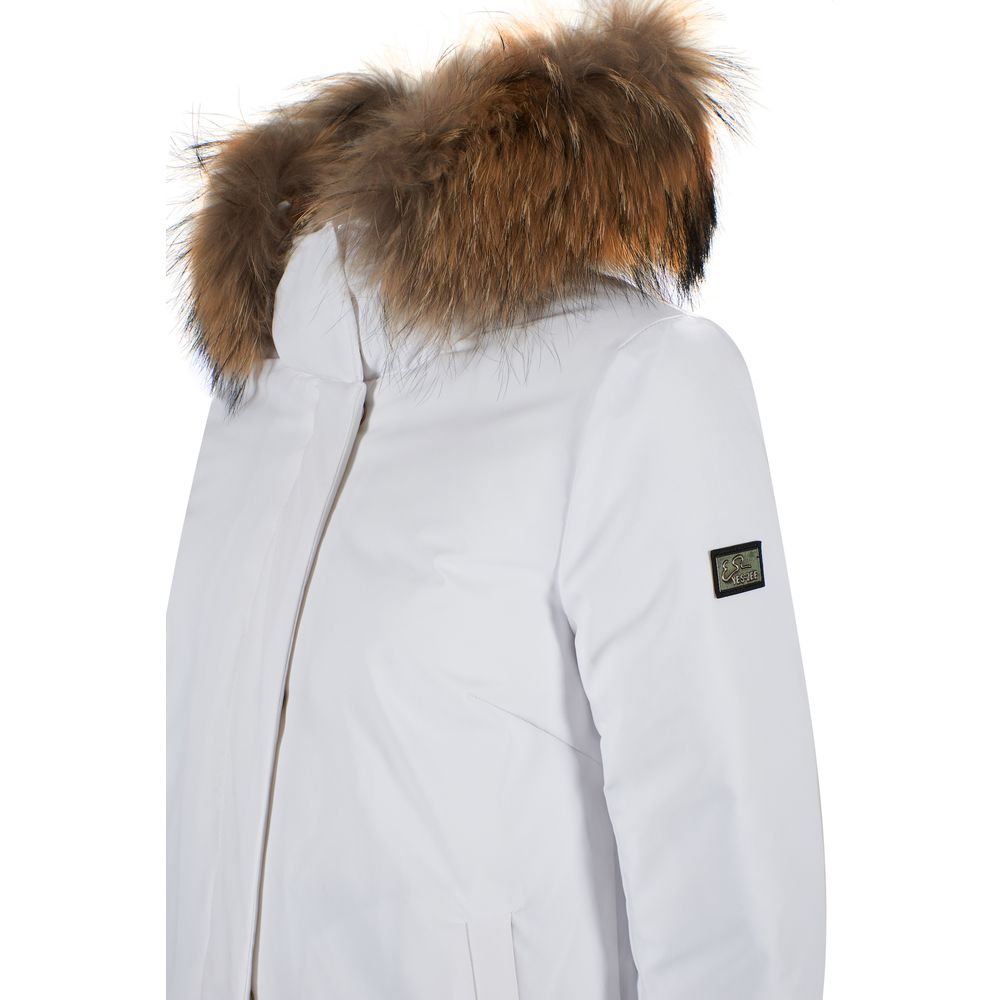 Giacca da donna in nylon bianco
