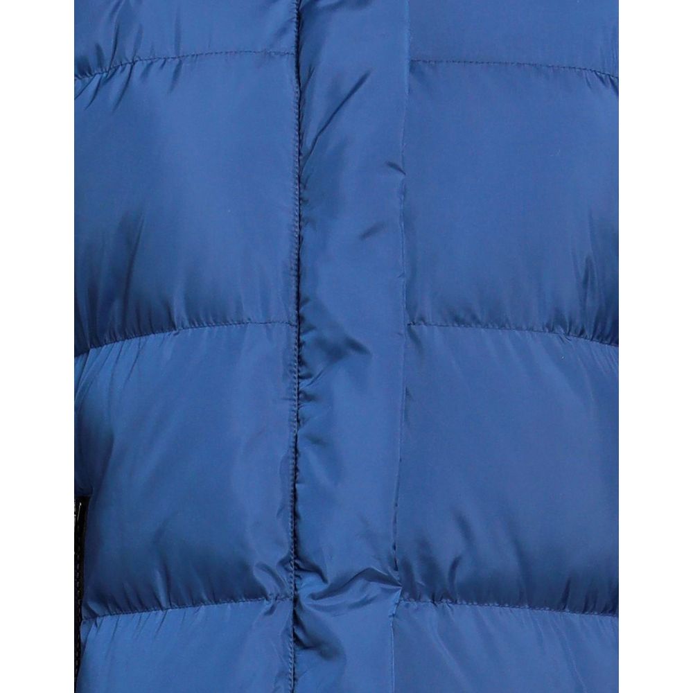 Giacca lunga in piumino chic con dettaglio logo