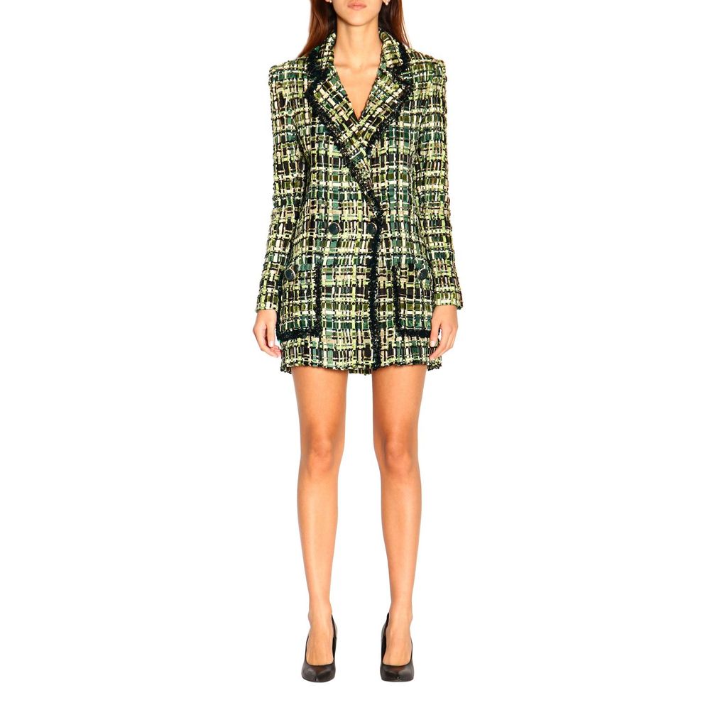 Elegant Forest Green Buttoned Jacket