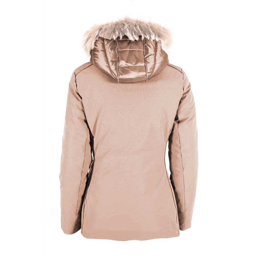 Giacca da donna in poliammide beige
