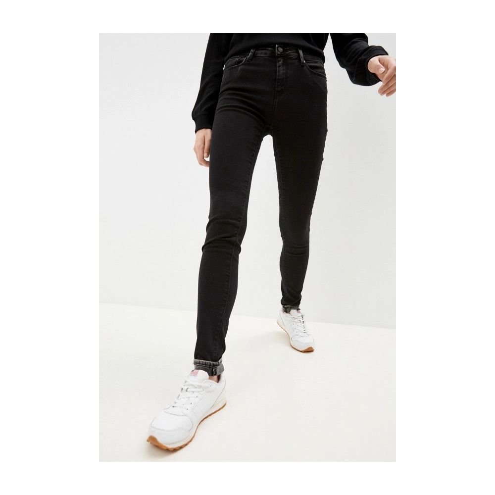 Schwarze Baumwolljeans für Damen