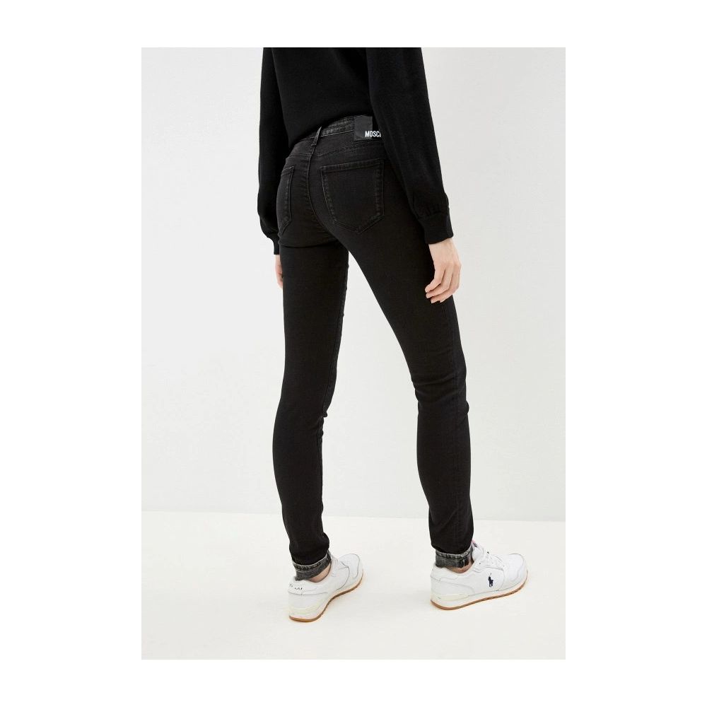 Schwarze Baumwolljeans für Damen
