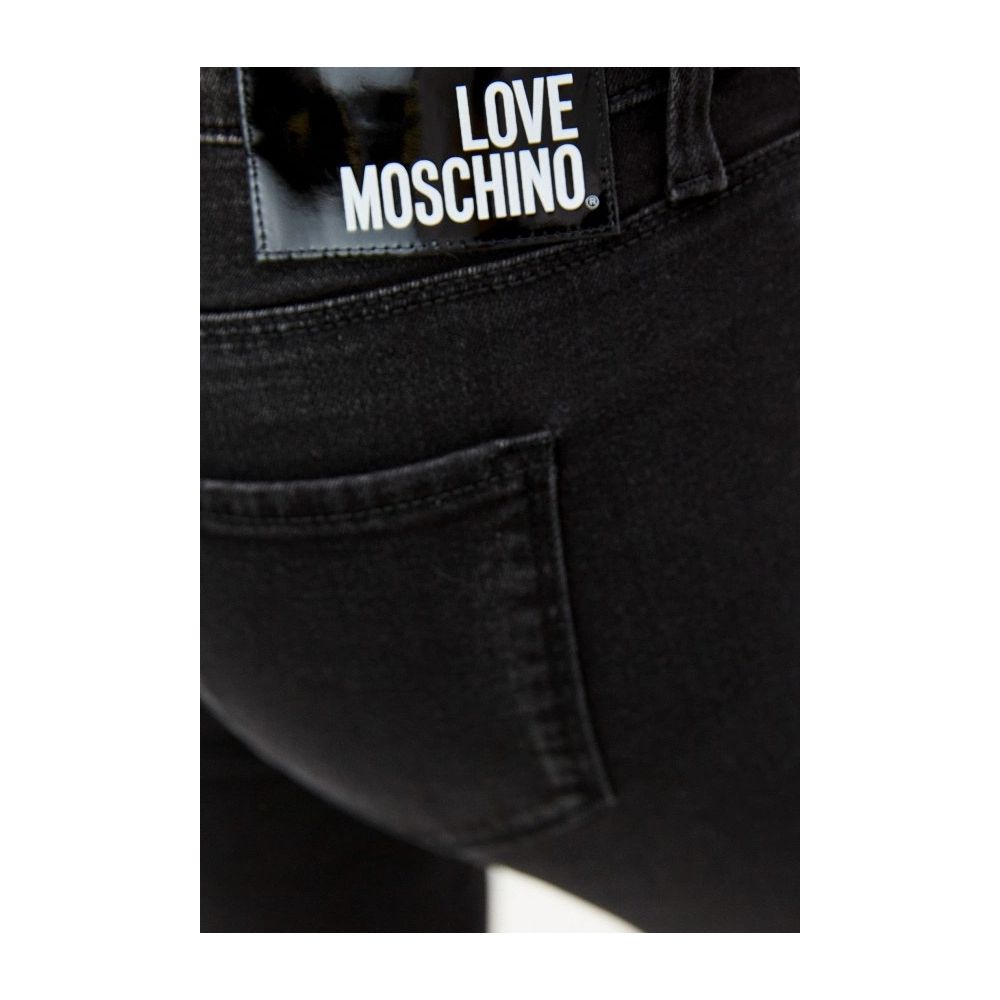 Schwarze Baumwolljeans für Damen
