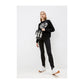 Schwarze Baumwolljeans für Damen