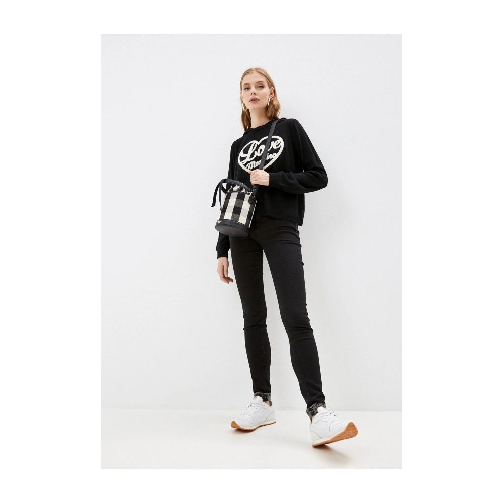 Schwarze Baumwolljeans für Damen