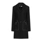 Black Wool Women Coat