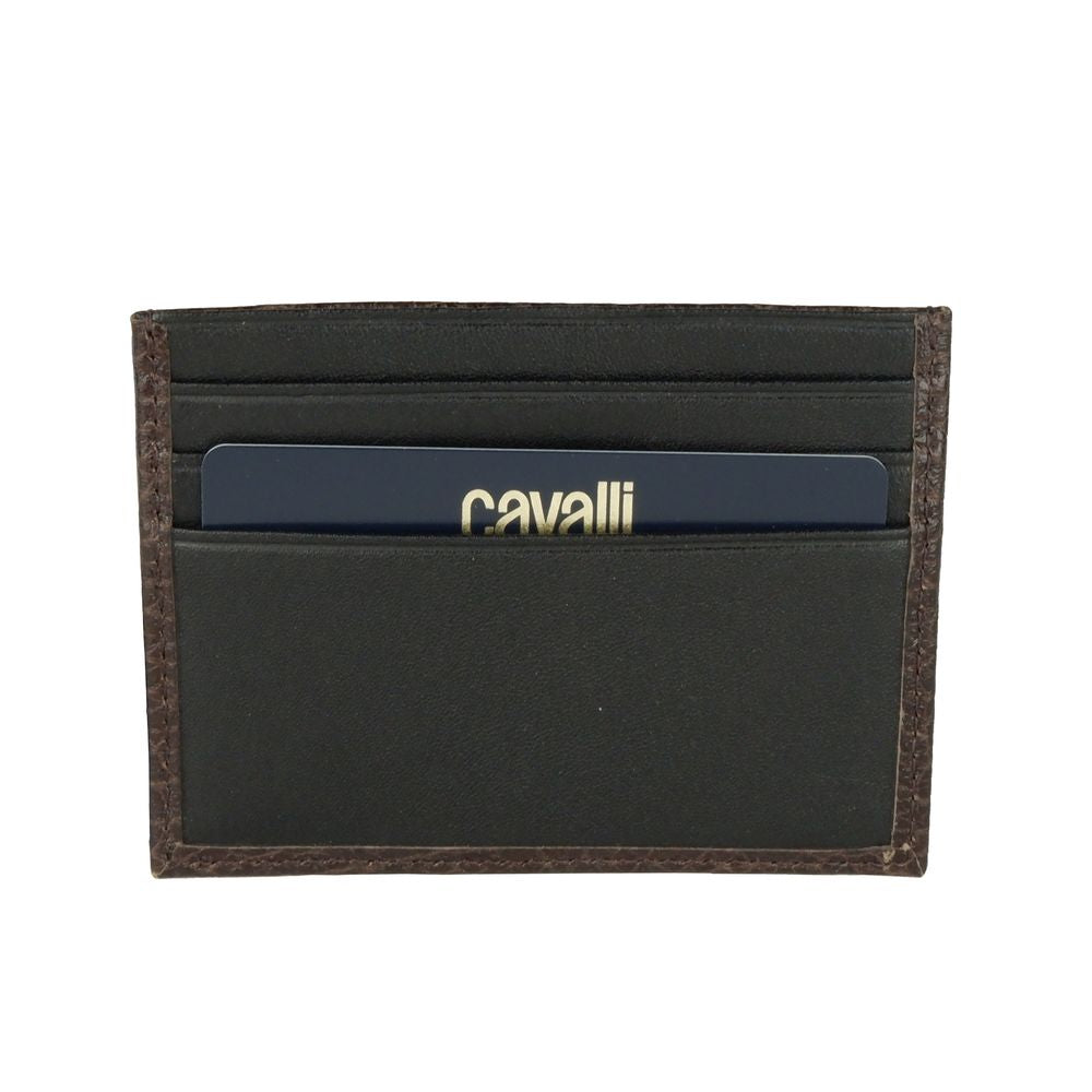 Porta carte da uomo in pelle di vitello marrone