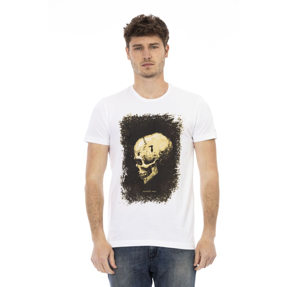 T-shirt da uomo in cotone bianco