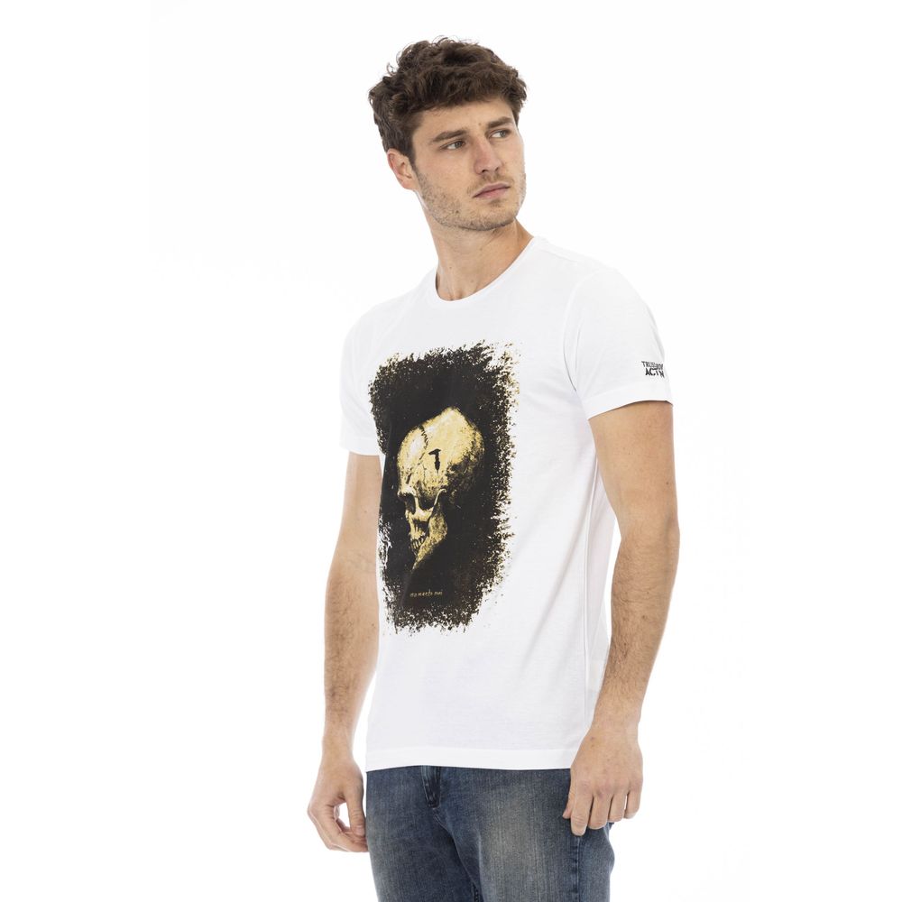 T-shirt da uomo in cotone bianco