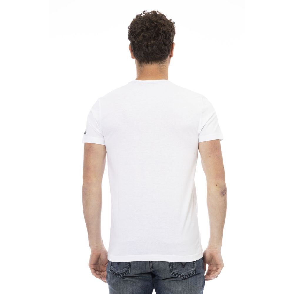 T-shirt da uomo in cotone bianco