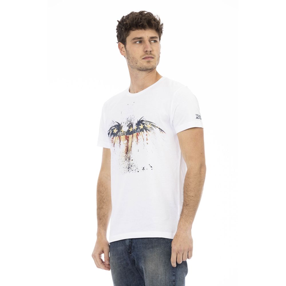 T-shirt da uomo in cotone bianco