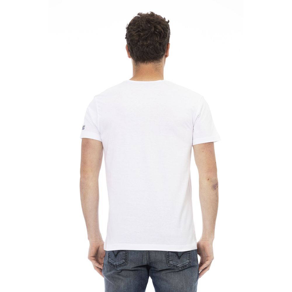 T-shirt da uomo in cotone bianco