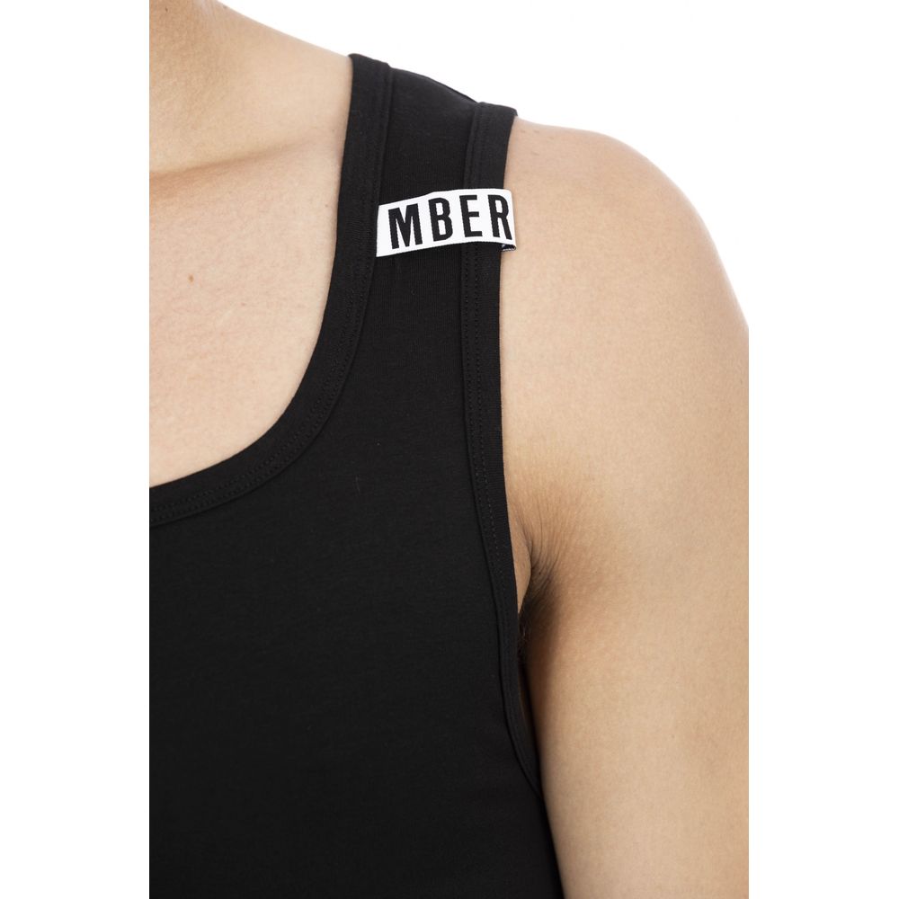 Schwarzes Herren-Tanktop aus Baumwolle