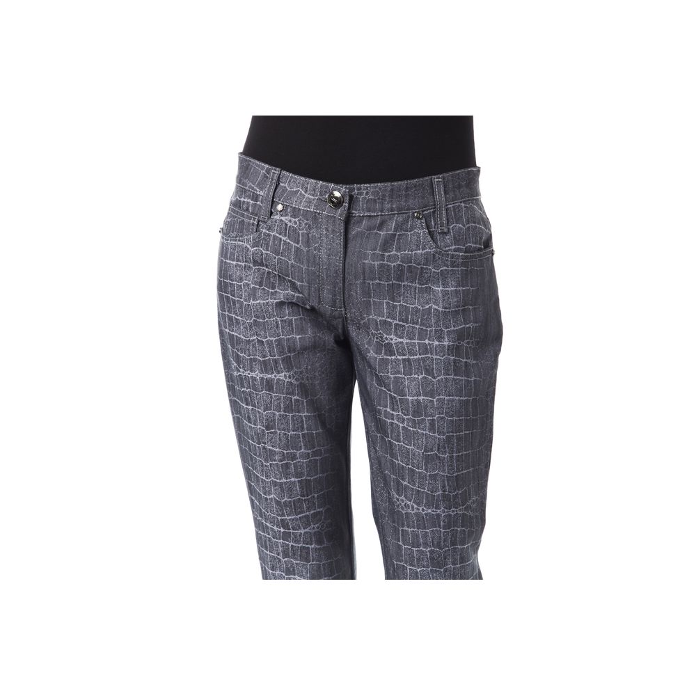 Schwarze Viskose-Damenhose