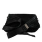 Black Nylon Logo Plaque Belt Waist Fanny Pack Bag