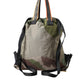 Military Green Patchwork Rucksack Backpack Bag