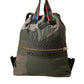 Military Green Patchwork Rucksack Backpack Bag