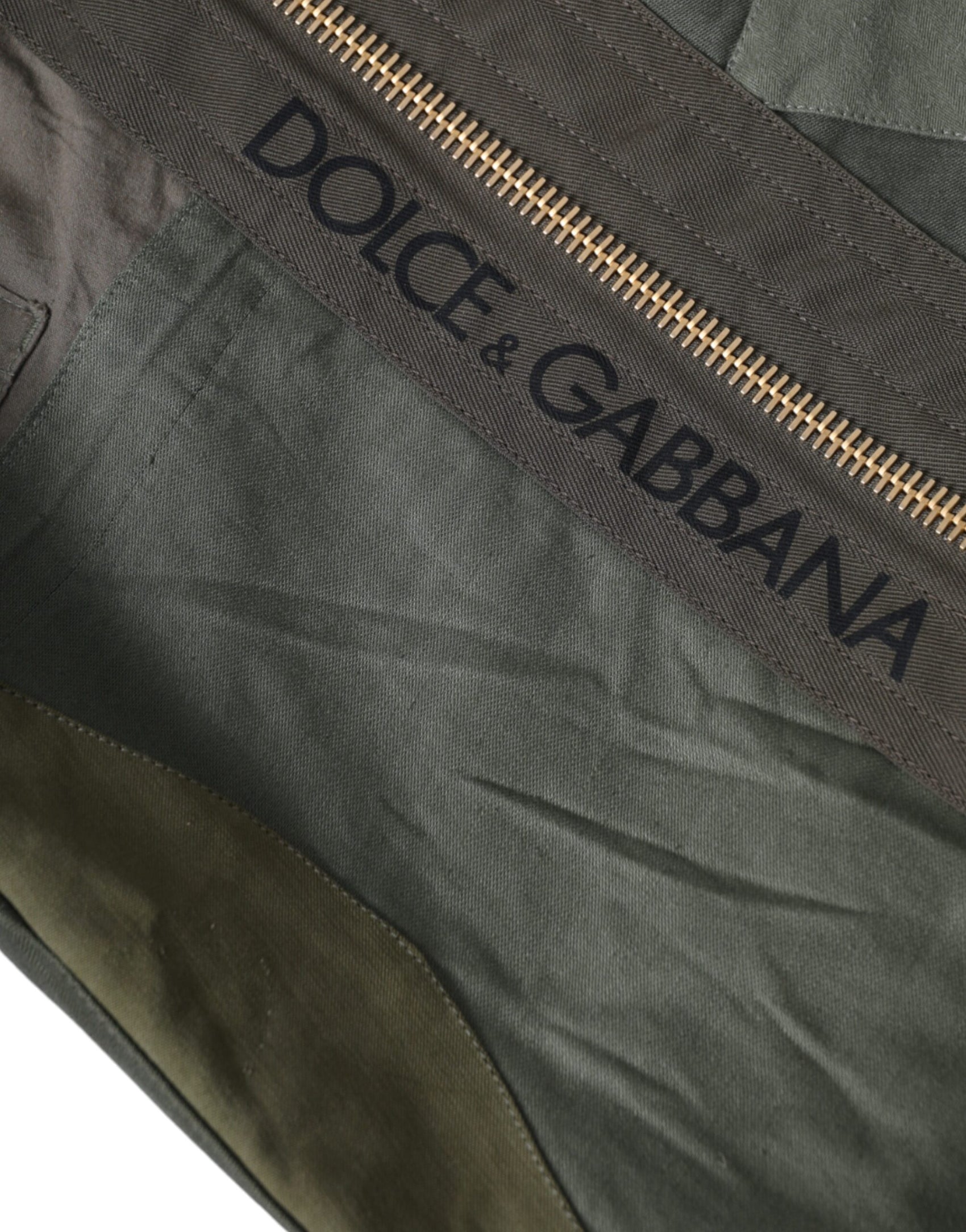 Zaino con patchwork verde militare