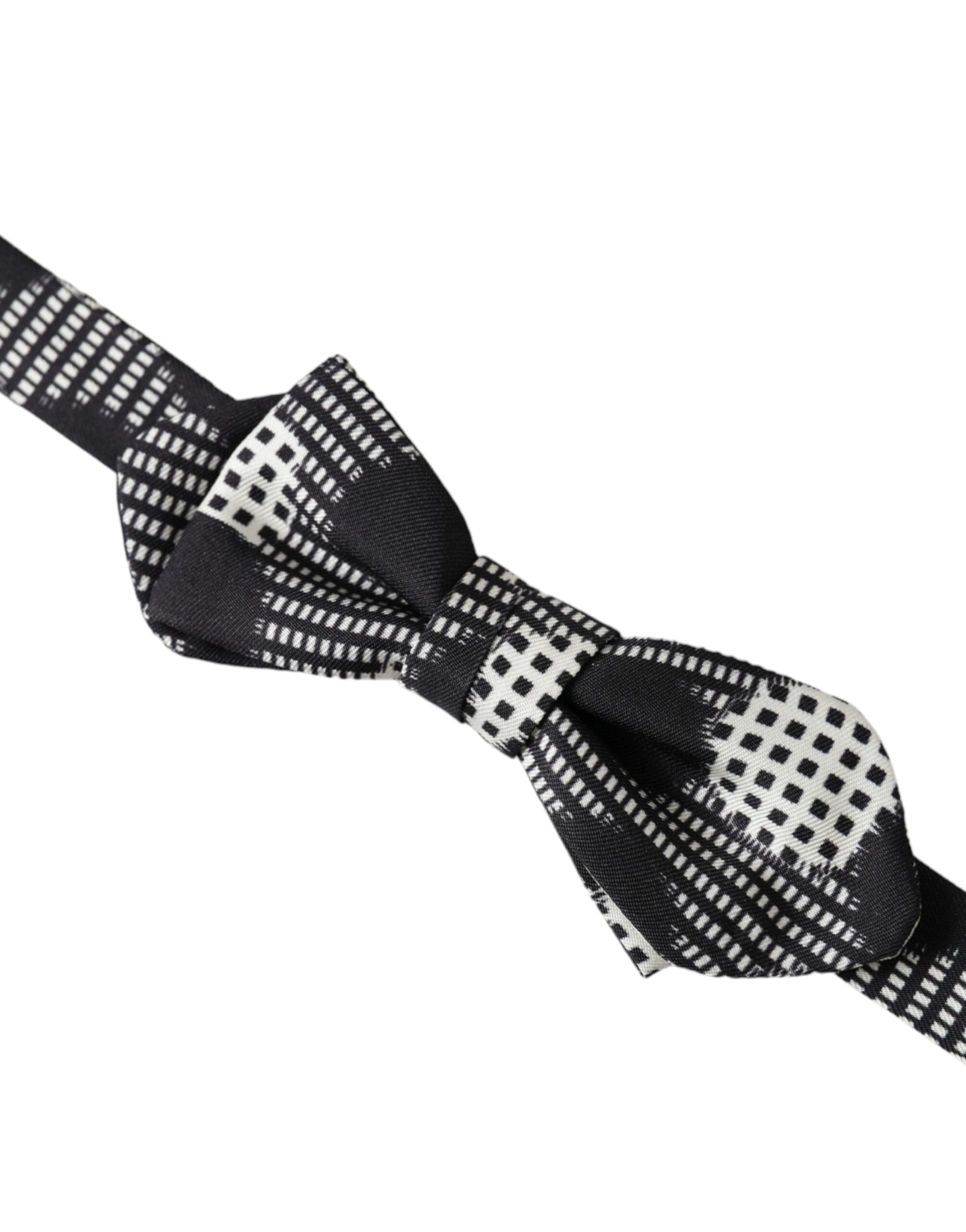 Papillon da uomo con collo regolabile a pois in seta multicolore