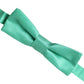 Dolce & Gabbana Mint Green Silk Adjustable Neck Men Bow Tie