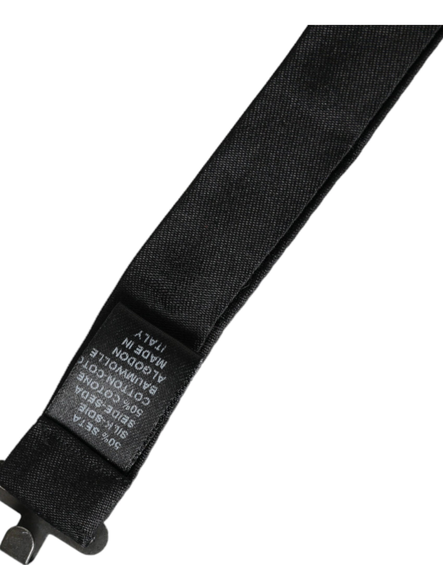 Papillon da uomo regolabile in seta grigio scuro