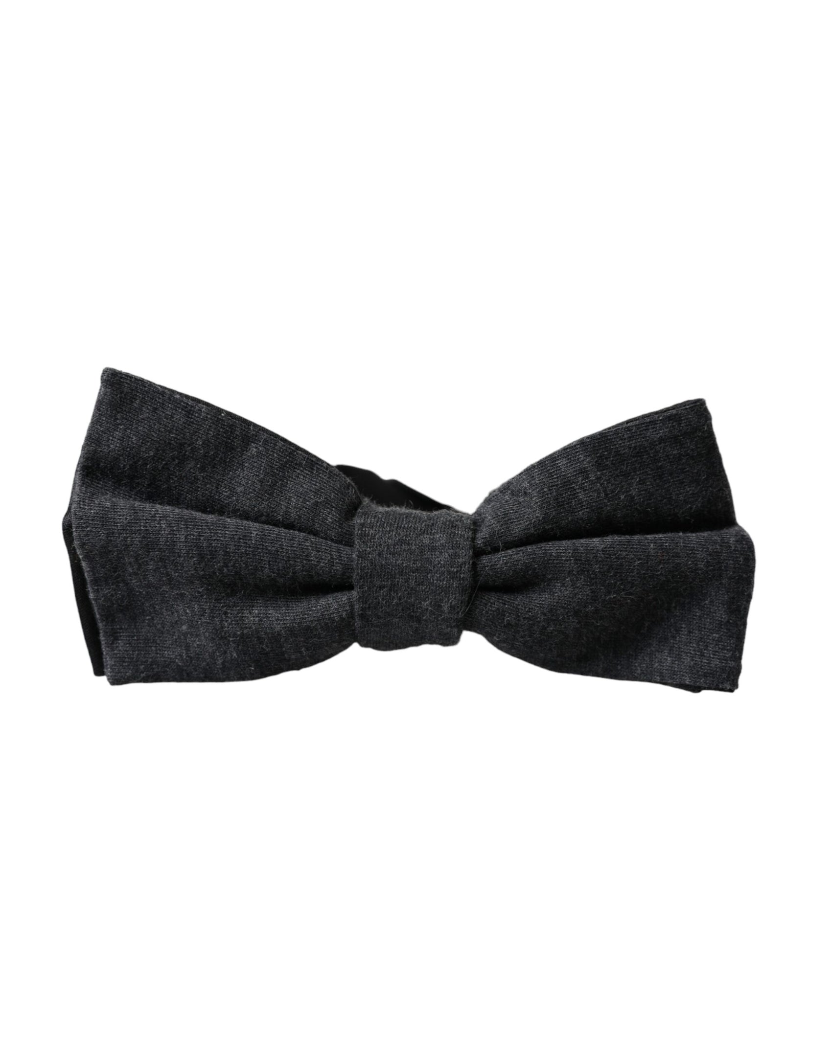 Papillon da uomo regolabile in seta grigio scuro