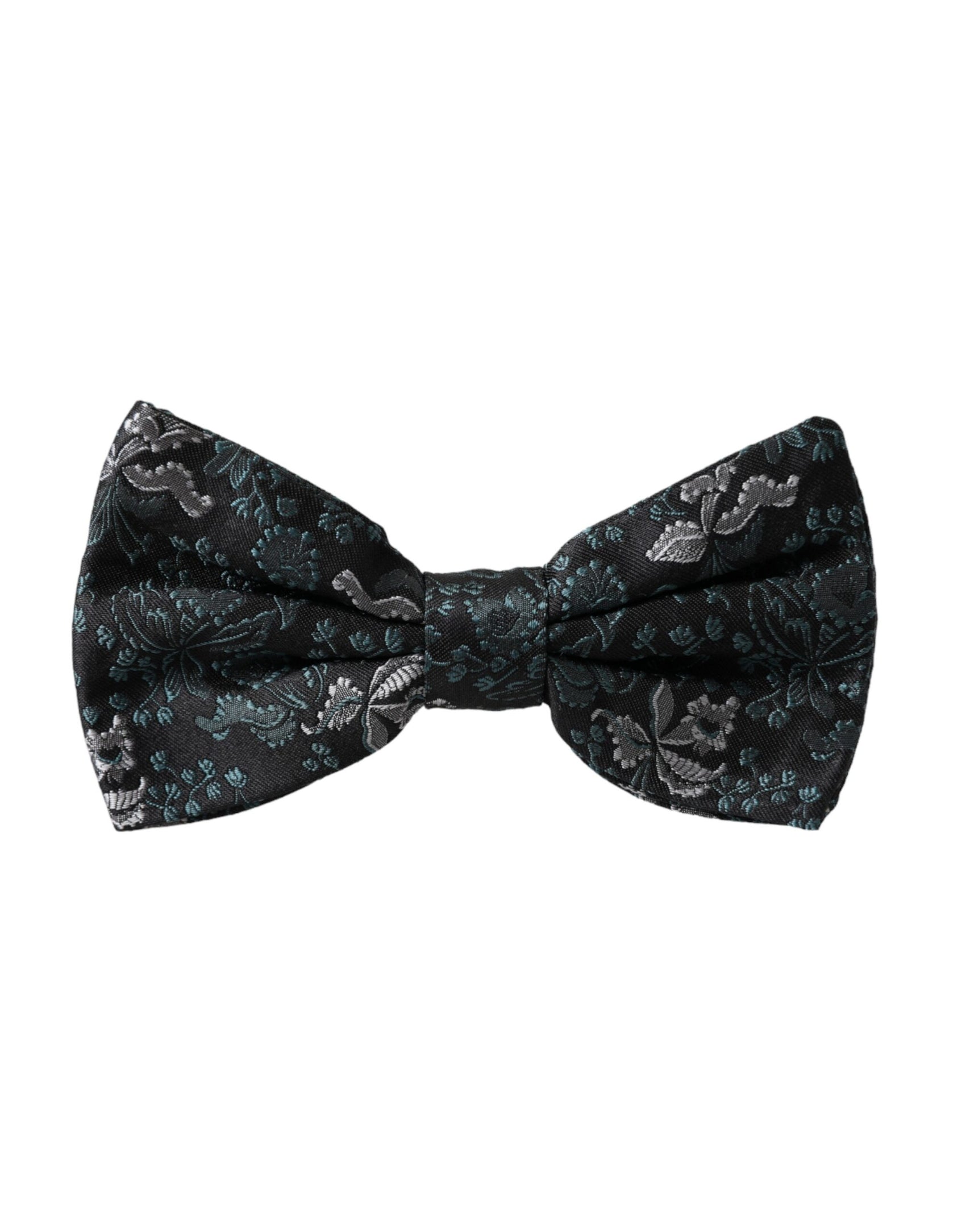 Papillon regolabile da uomo in seta con fantasia floreale multicolore