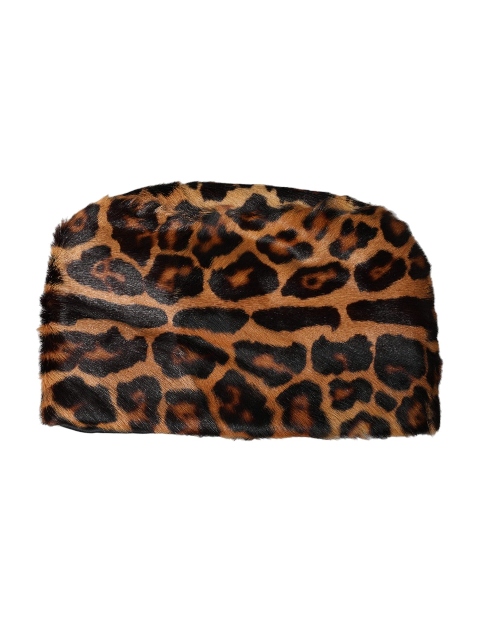 Brown Leopard Fur Women Bucket Hat