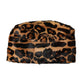 Brown Leopard Fur Women Bucket Hat