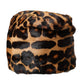 Brown Leopard Fur Women Bucket Hat