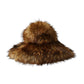 Brown Modacrylic Faux Fur Bucket Hat