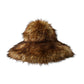 Brown Modacrylic Faux Fur Bucket Hat