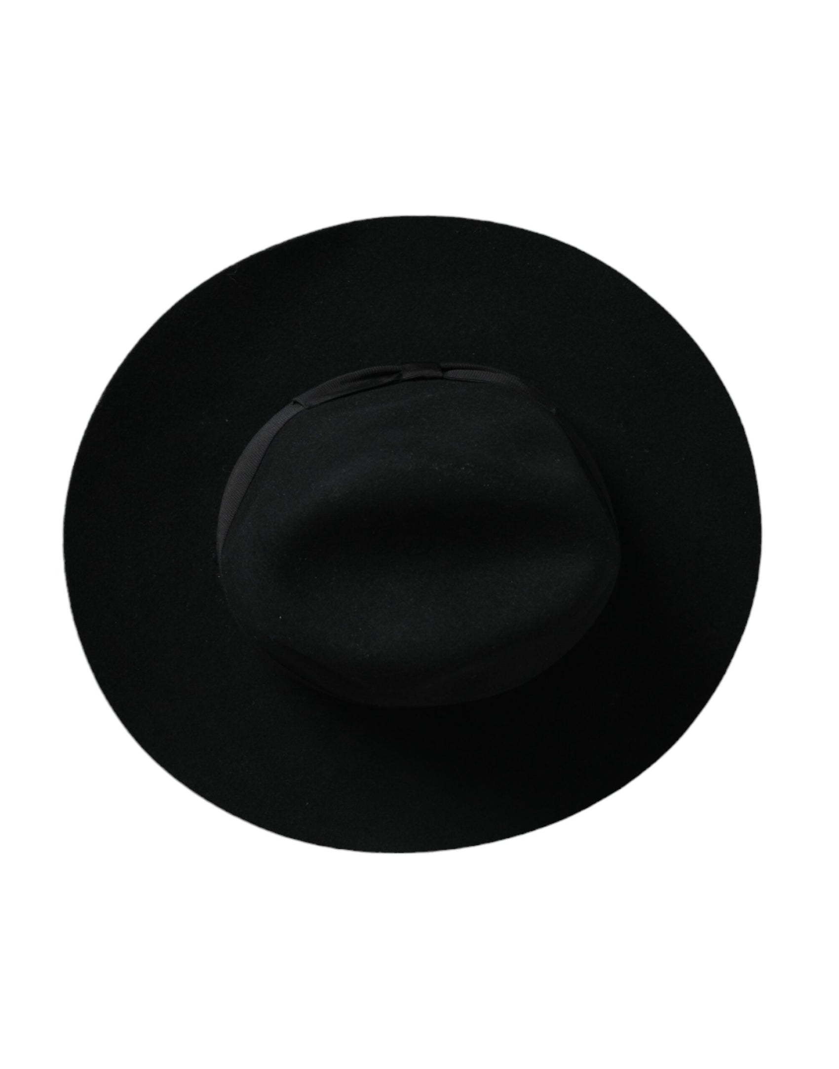 Schwarzer Kaninchen-Fedora-Trilby-Damenhut