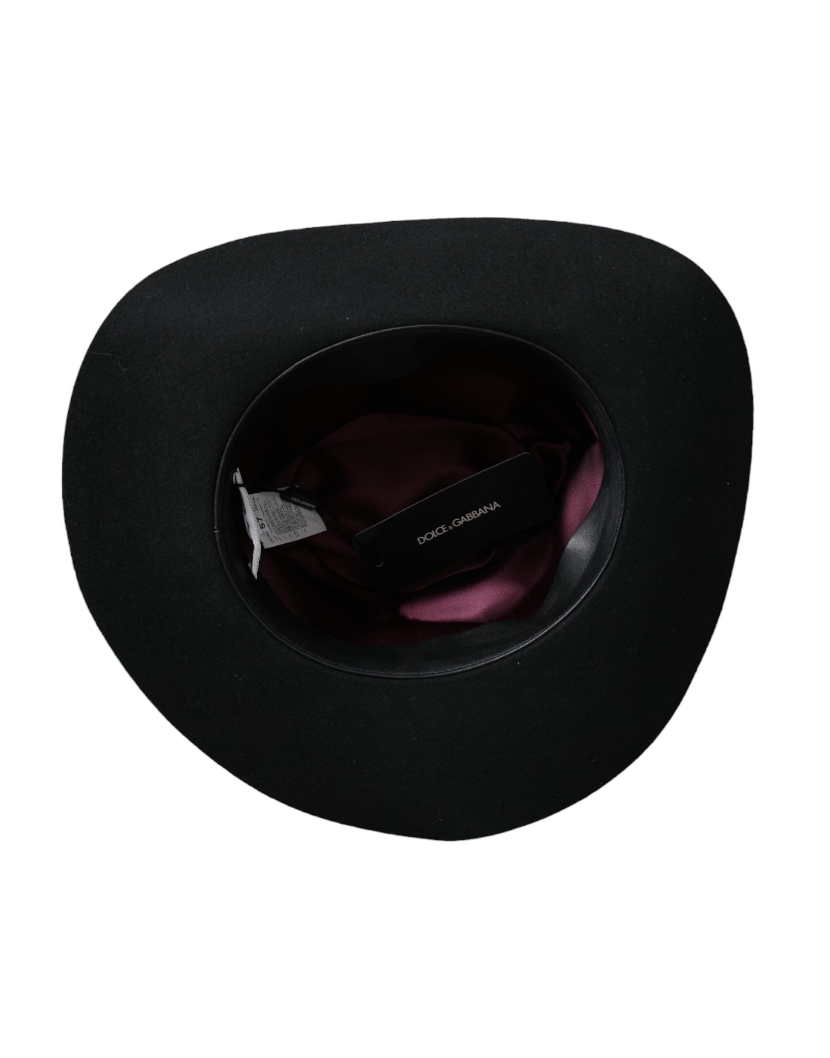 Schwarzer Kaninchen-Fedora-Trilby-Damenhut